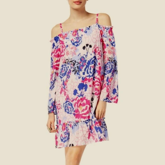 INC INTERNATIONAL CONCEPTS OFF-THE-SHOULDER SHIFT - Picture 1 of 3